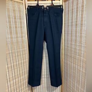 Wrangler Men’s Navy Blue Slacks Pants Bottoms
